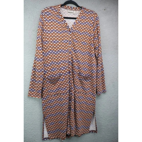 LOGO by Lori Goldstein Open Cardigan Duster-Size Medium-Pockets - Picture 2 of 9